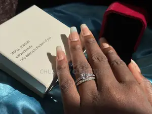 Two Set Silver Ring for Engagement and Wedding