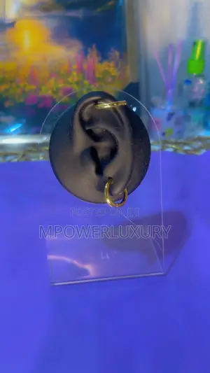 Non-Piercing Stainless Clip on Round Hoops Earrings for Unpierced Ear