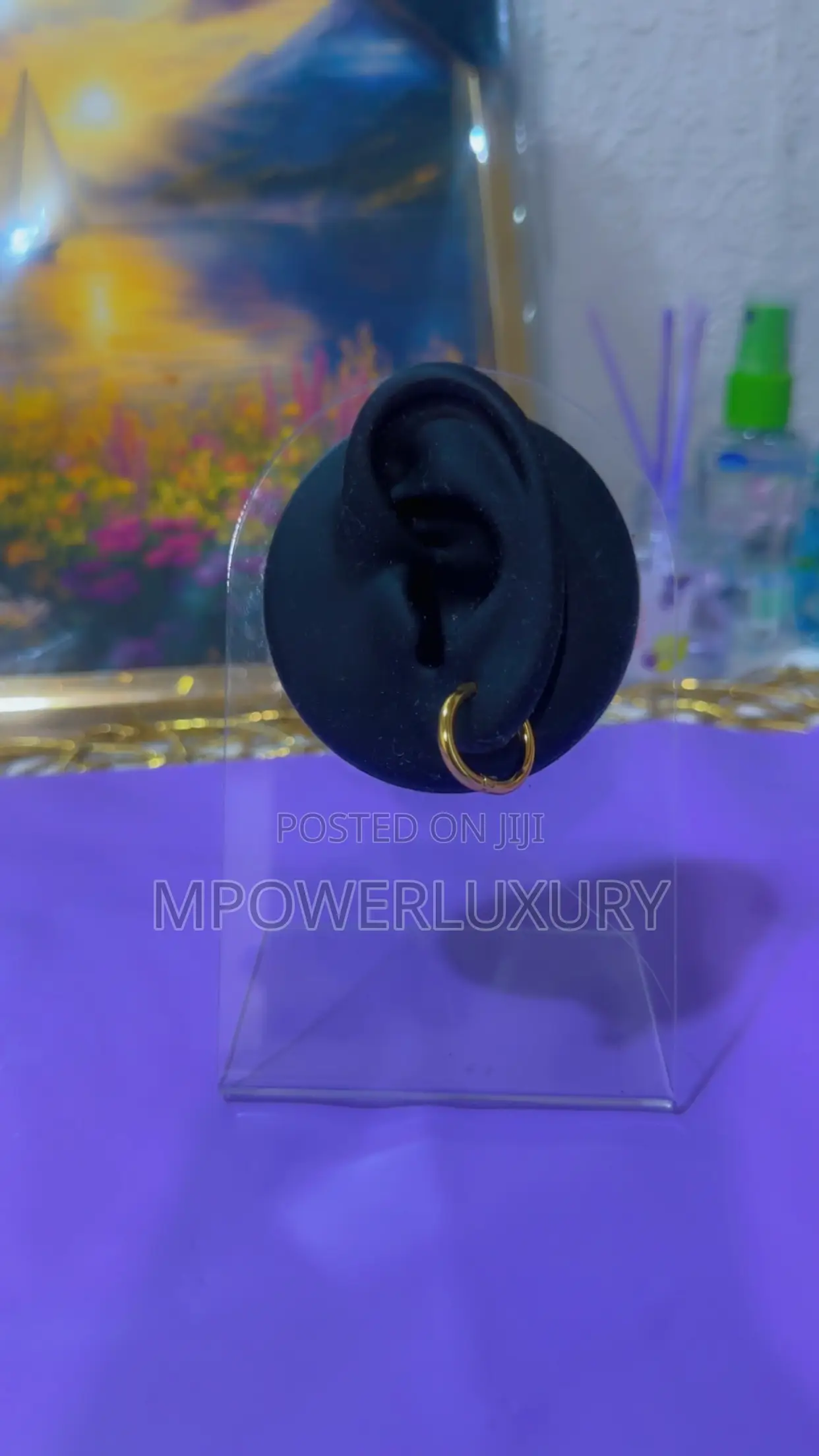 Non-Piercing Stainless Clip on Round Hoops Earrings for Unpierced Ear