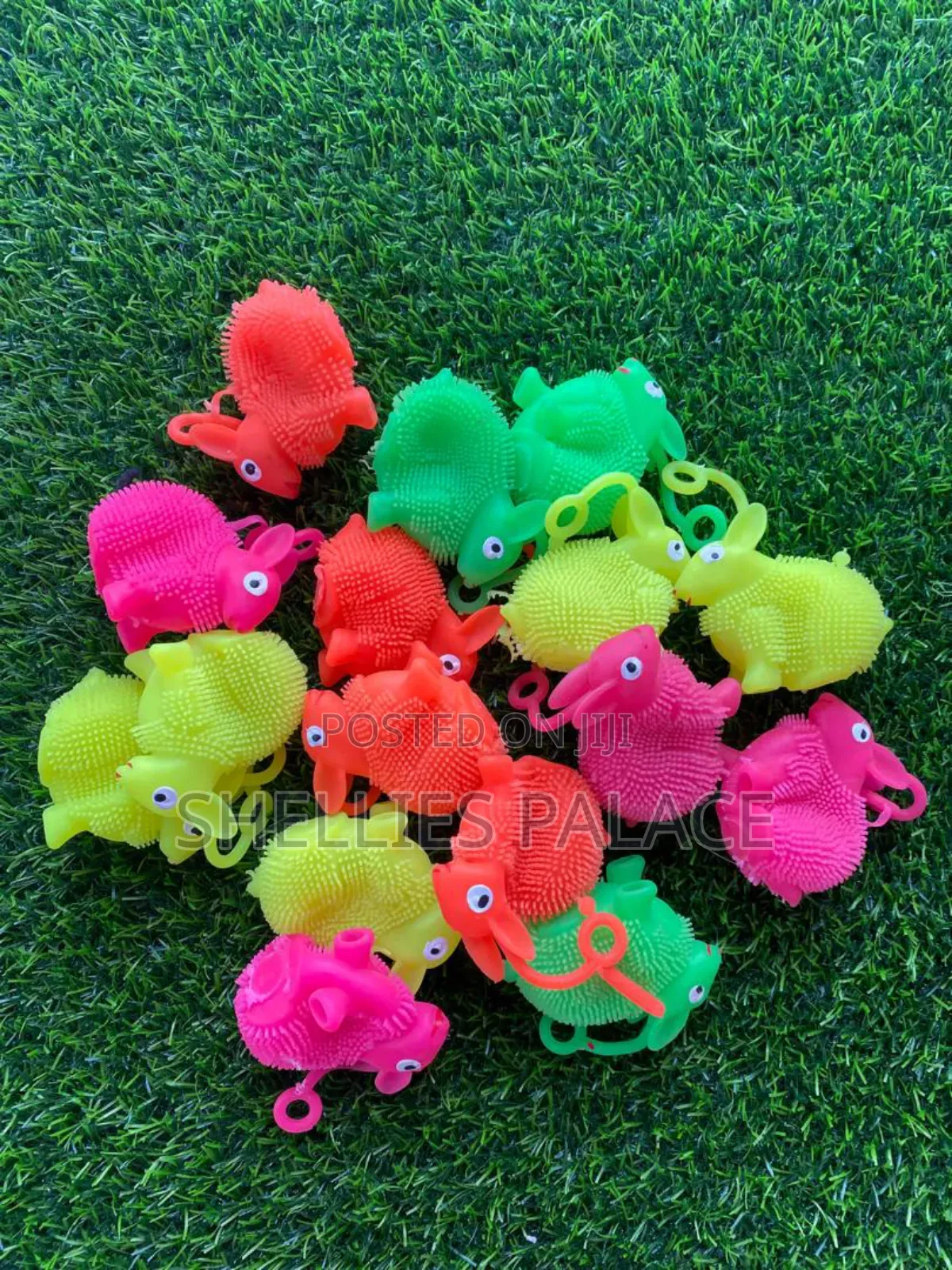 12pcs Flash Ball Cute Children's Funny Squeeze Elastic