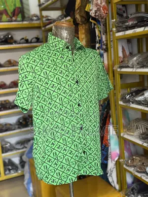 Vintage Green Expensive Men Shirt