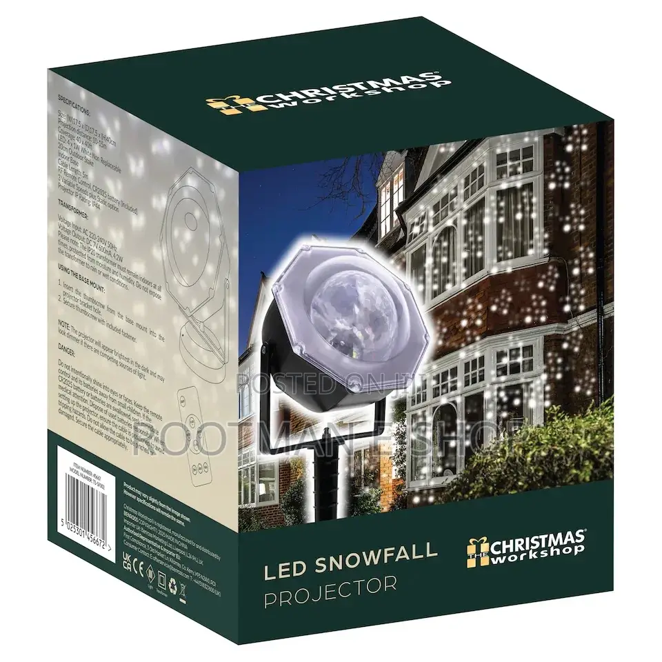 Christmas Workshop Led Snowfall Projecter