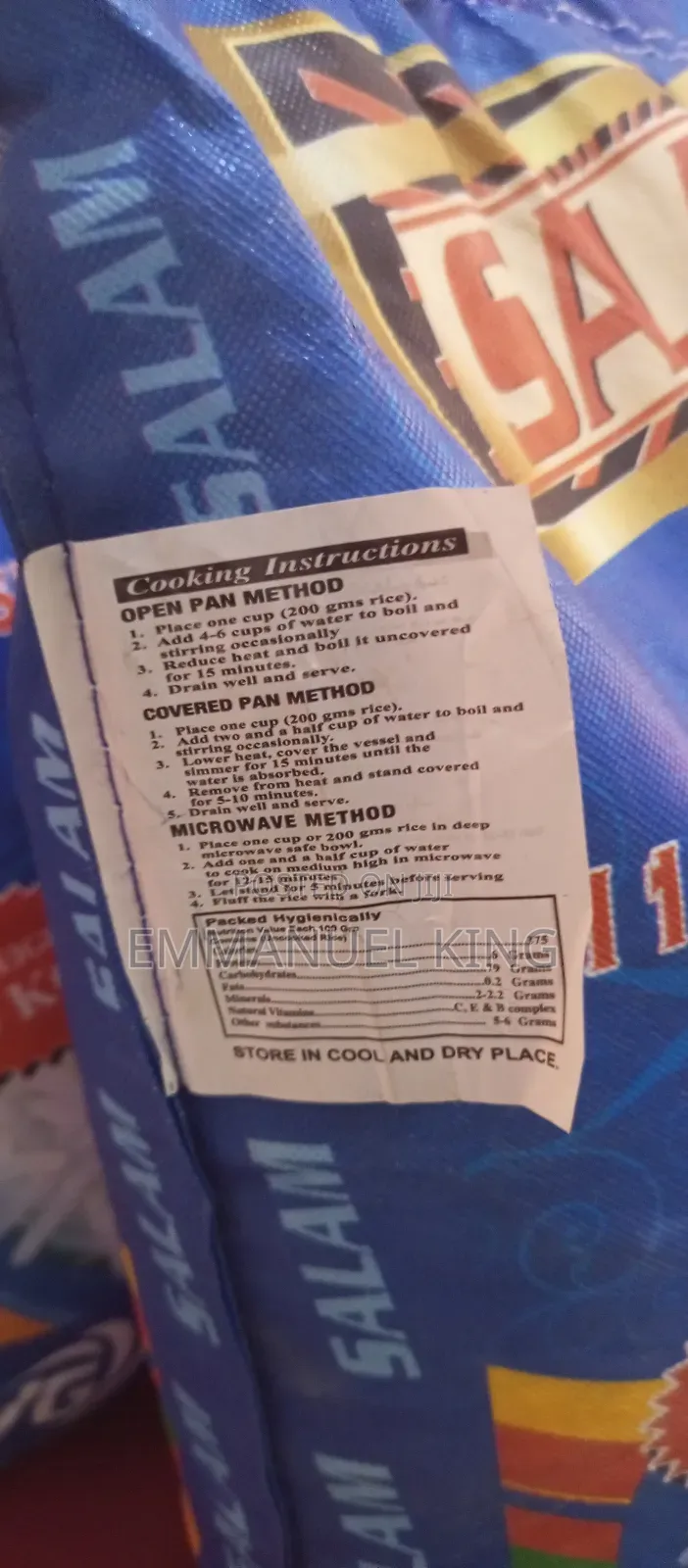 Salam Original Basmati Rice in Kumasi Metropolitan - Food & Beverages ...