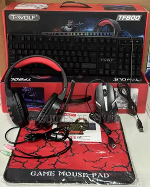 T-Wolf Tf800 4-in-1 Gaming Combo Keyboard/ Mouse/ Headset/ Mouse Pad