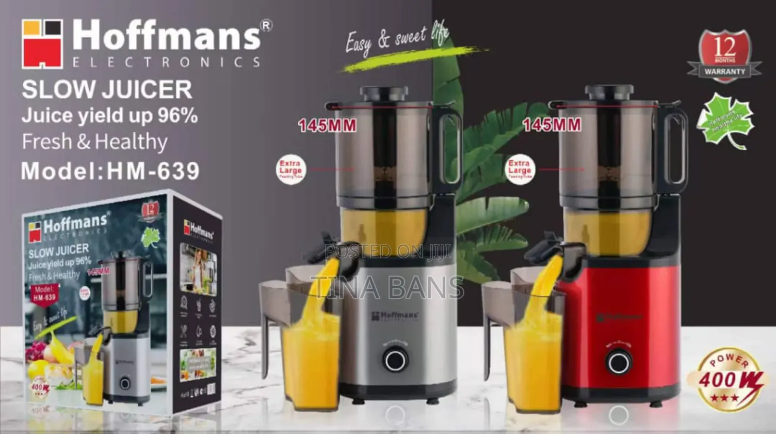 Hoffmans Commercial Juicer