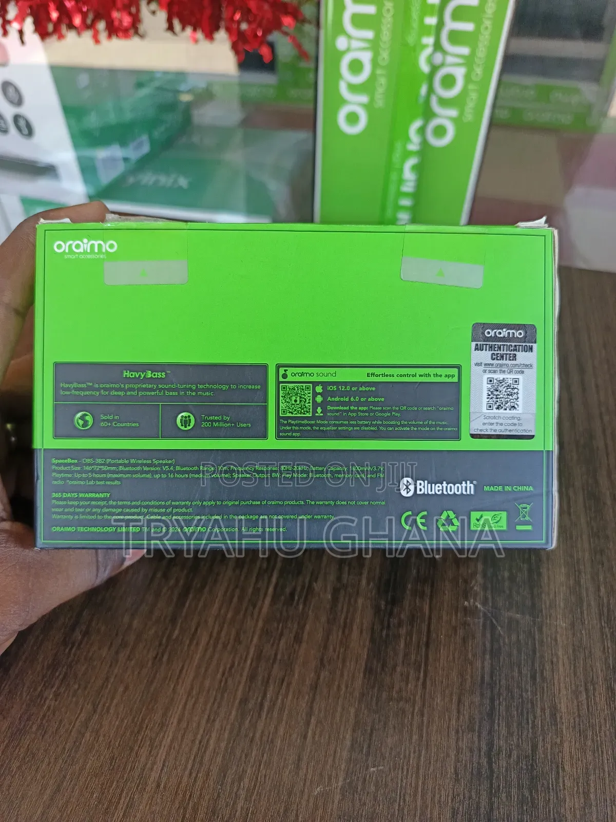Oraimo Obs-382 – Stylish 8w Speaker With Bluetooth 5.4,1800mah Battery