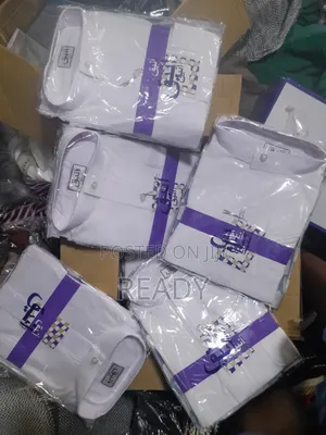 Kids Roundneck Jalabiya (White Longsleeves )