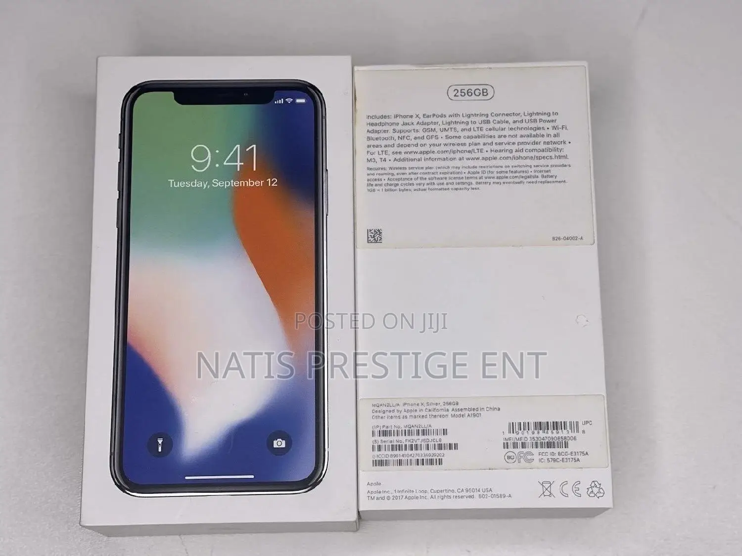 New Apple iPhone X 256 GB Black