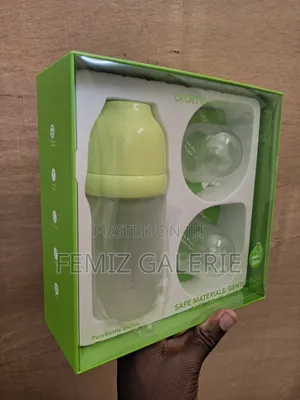 Oraimo Purebottle 240 240ml Anti-Colic Silicone Glass Baby Bottle