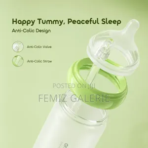 Oraimo Purebottle 240 240ml Anti-Colic Silicone Glass Baby Bottle