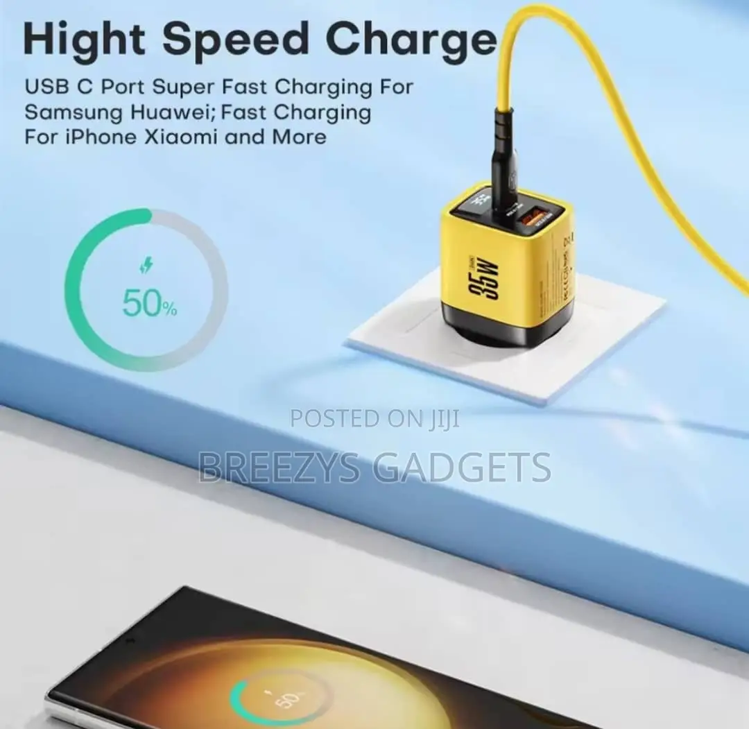 Asometech 35w Gan Charger Led Display