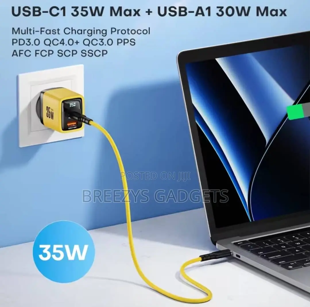 Asometech 35w Gan Charger Led Display