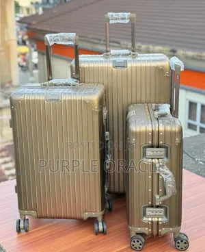 Three Set of Rimowa Original Aluminum Suitcases.