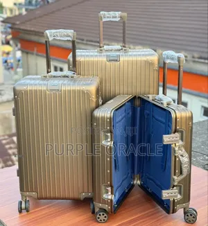 Three Set of Rimowa Original Aluminum Suitcases.