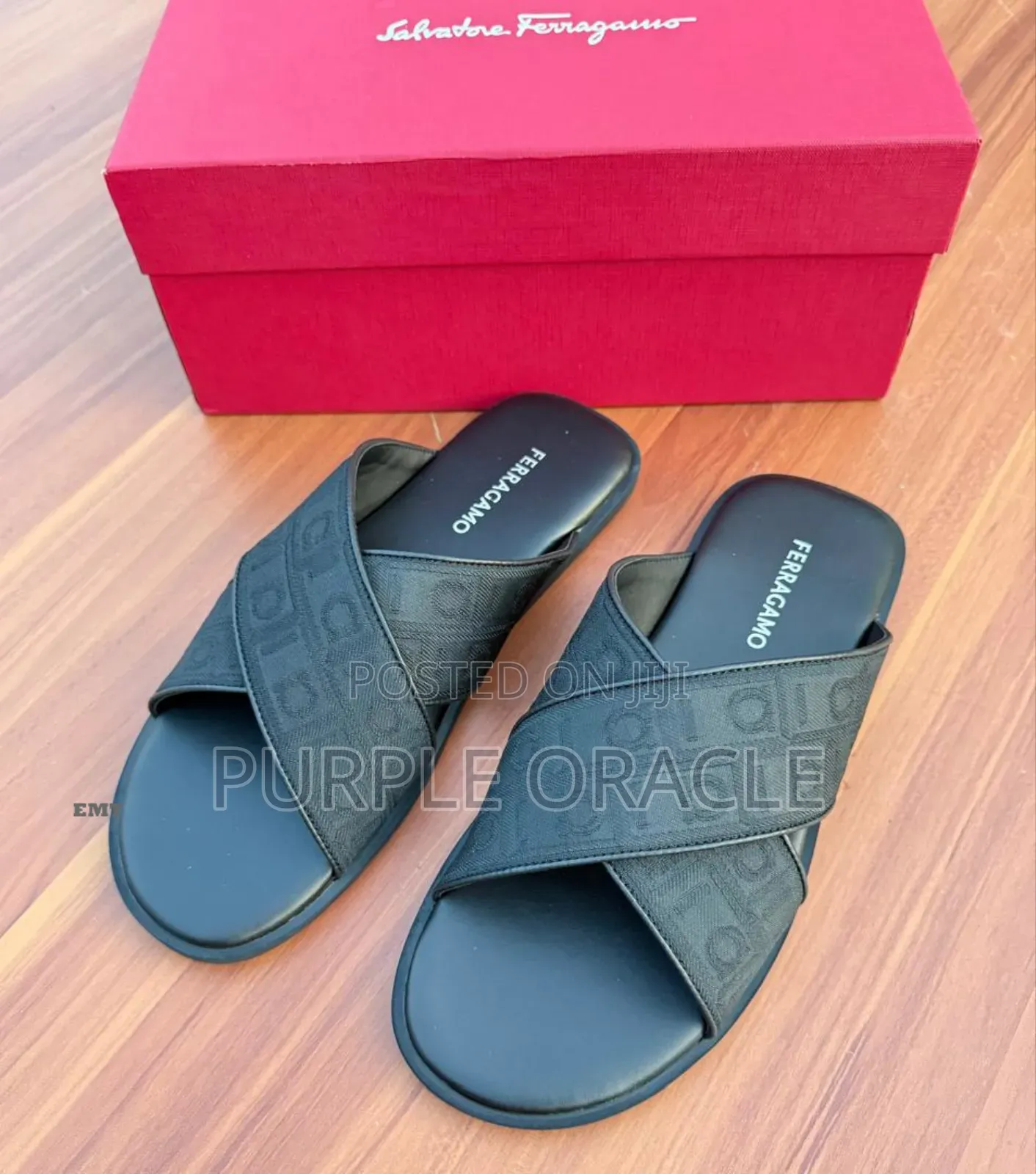 Balenciaga Studded Leather Sandals With 'B' Logo