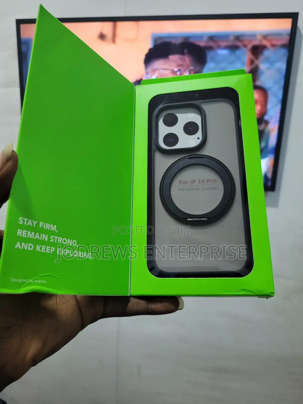 Oraimo Magnetic Phone Case With Holder for iPhone