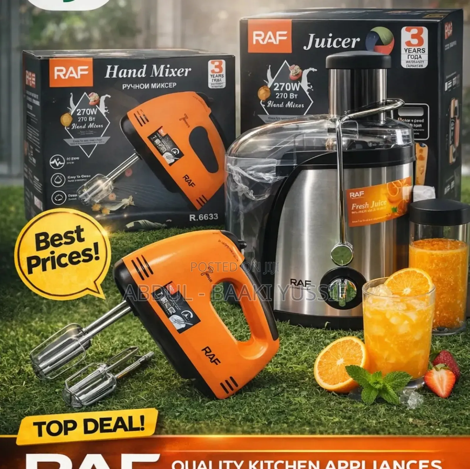 Fruits and Vegetables Juice Maker and Hand Mixer