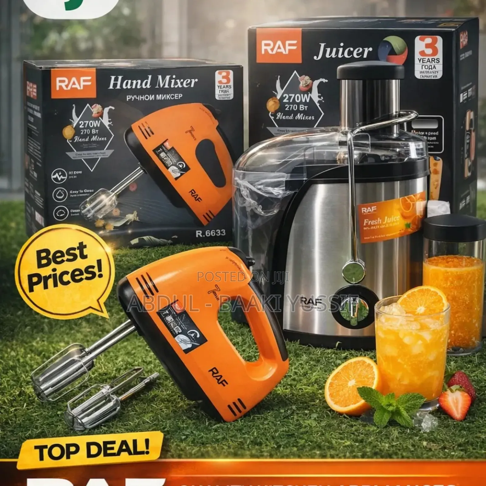 Fruits and Vegetables Juice Maker and Hand Mixer