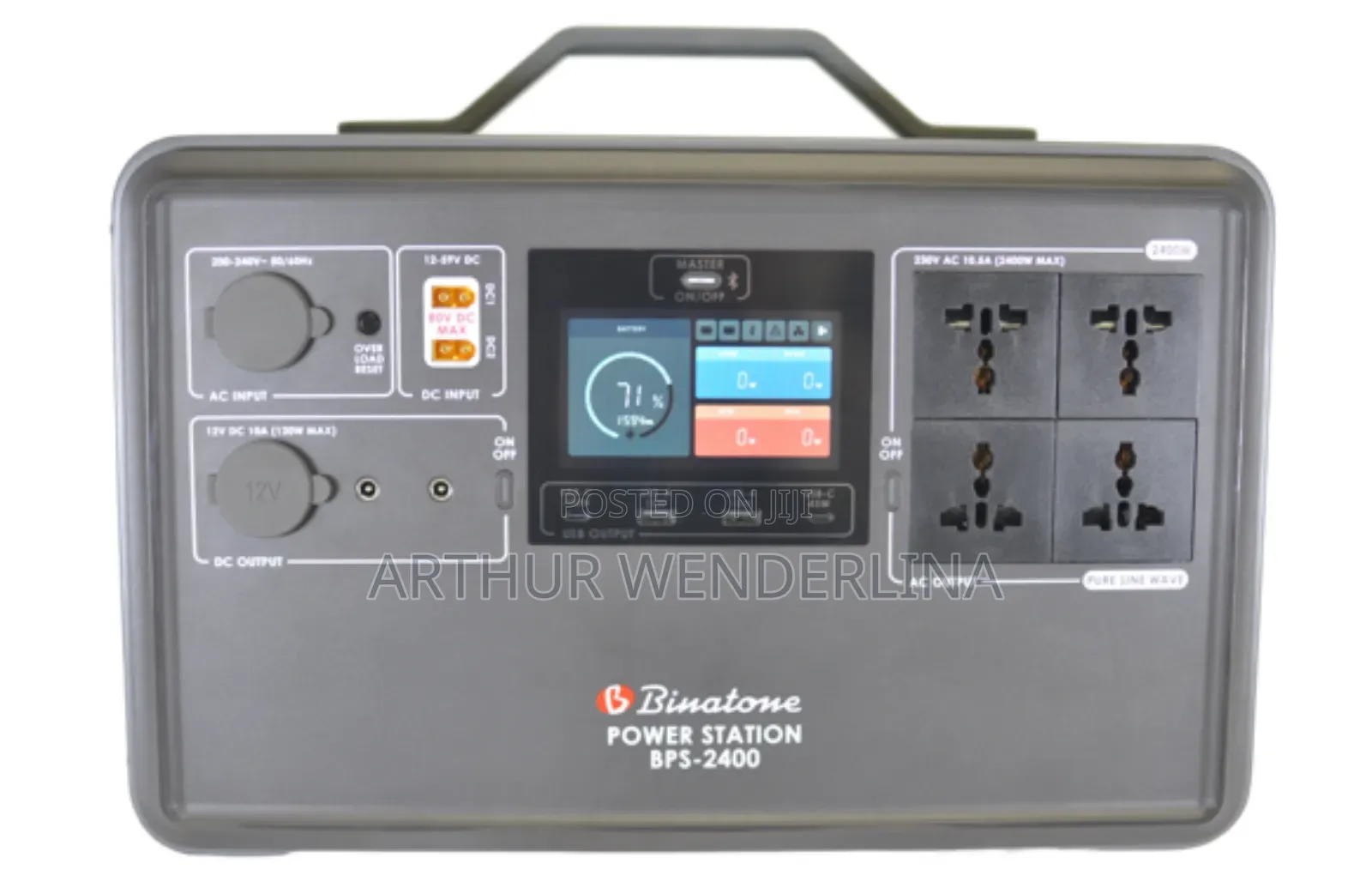 Binatone Portable Plug Play Power Station Pro With Solar Charging .