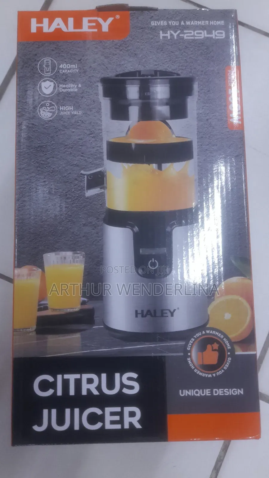 Haley Citrus Juicer Mini Rechargeable Electric Juicer Portable Usb