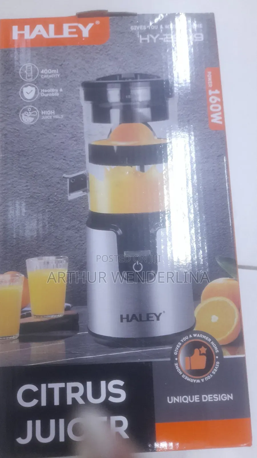 Haley Citrus Juicer Mini Rechargeable Electric Juicer Portable Usb