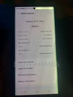 Samsung Galaxy S22 Ultra 128 GB Black