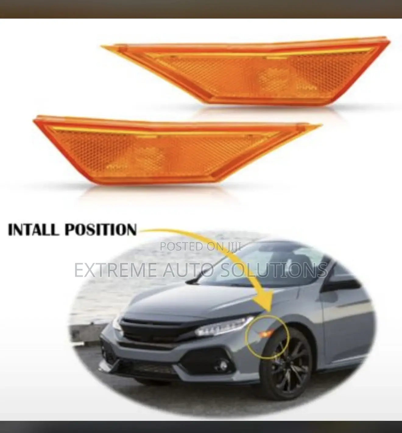 Honda Civic 2016 - 2021 Front Fender Side Marker Lights Available