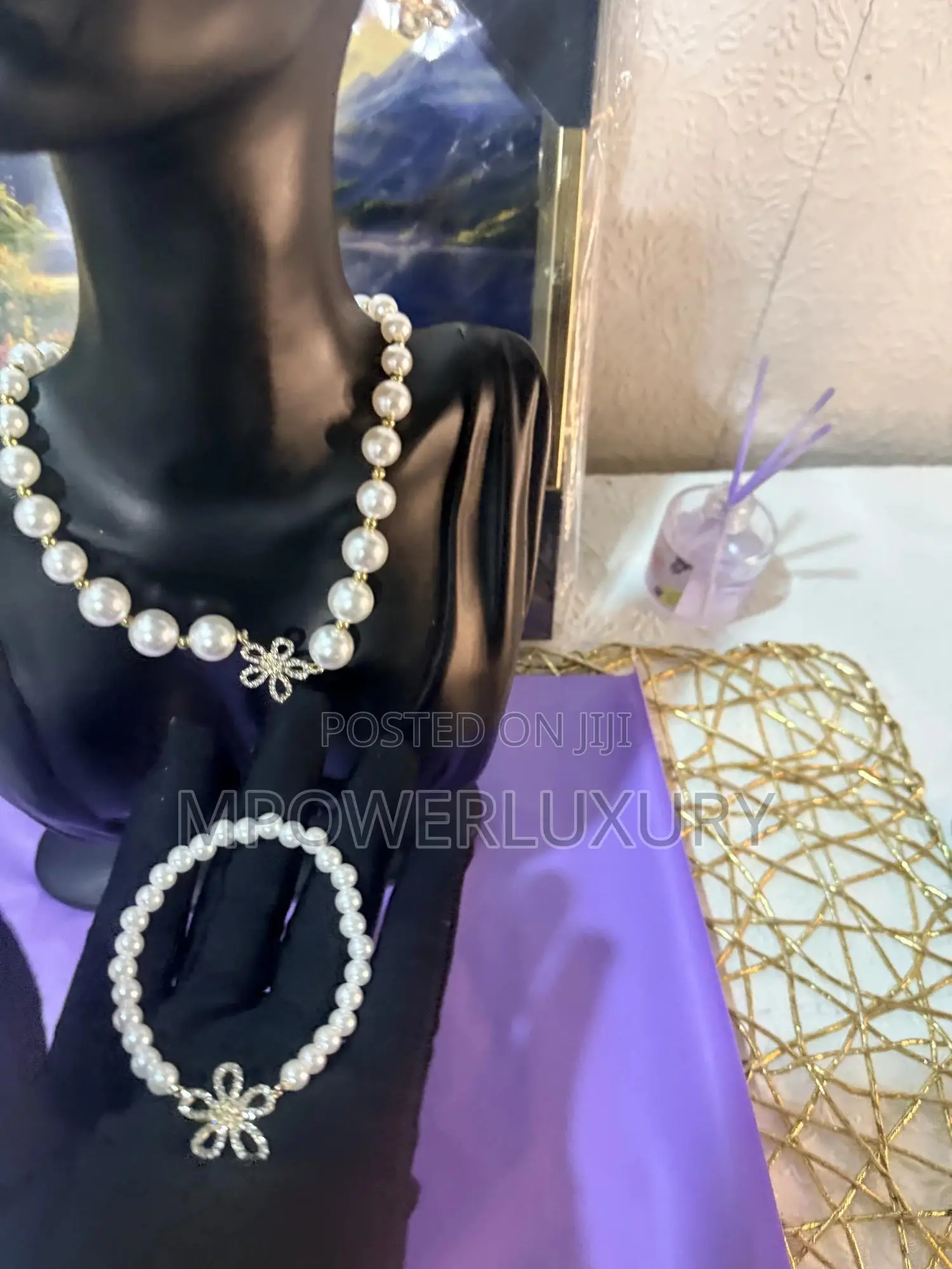 Sun Flower Pearls Set Bead