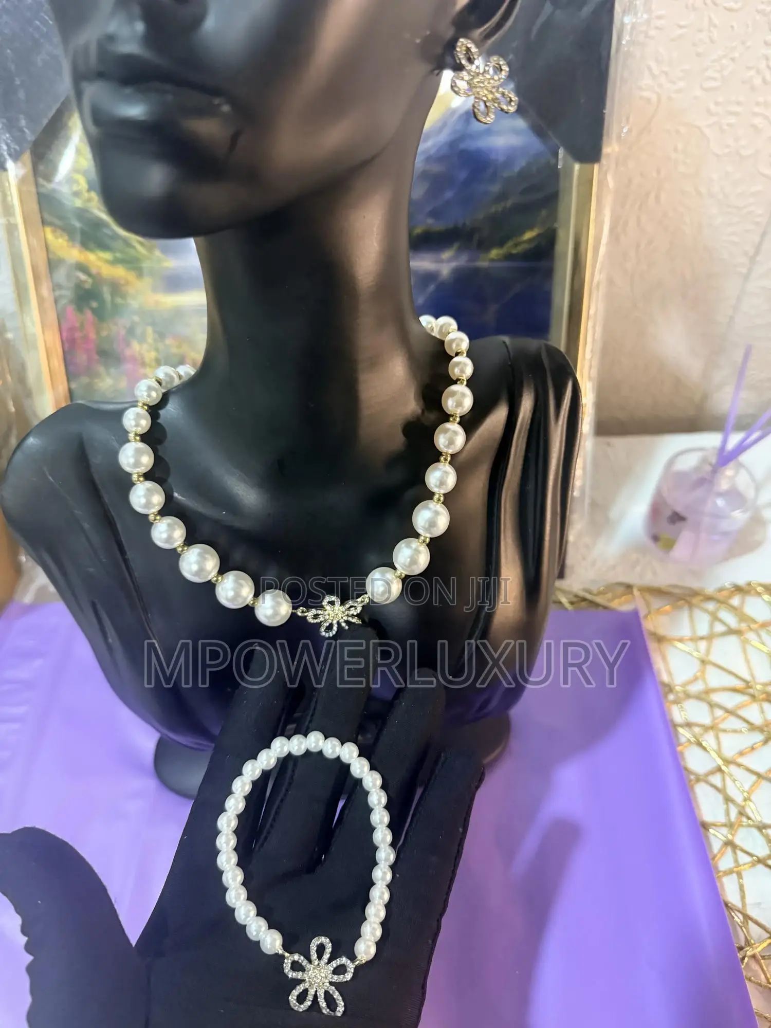 Sun Flower Pearls Set Bead