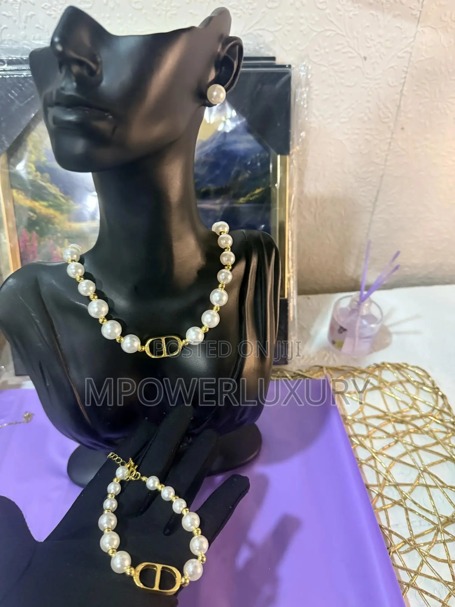 Sun Flower Pearls Set Bead