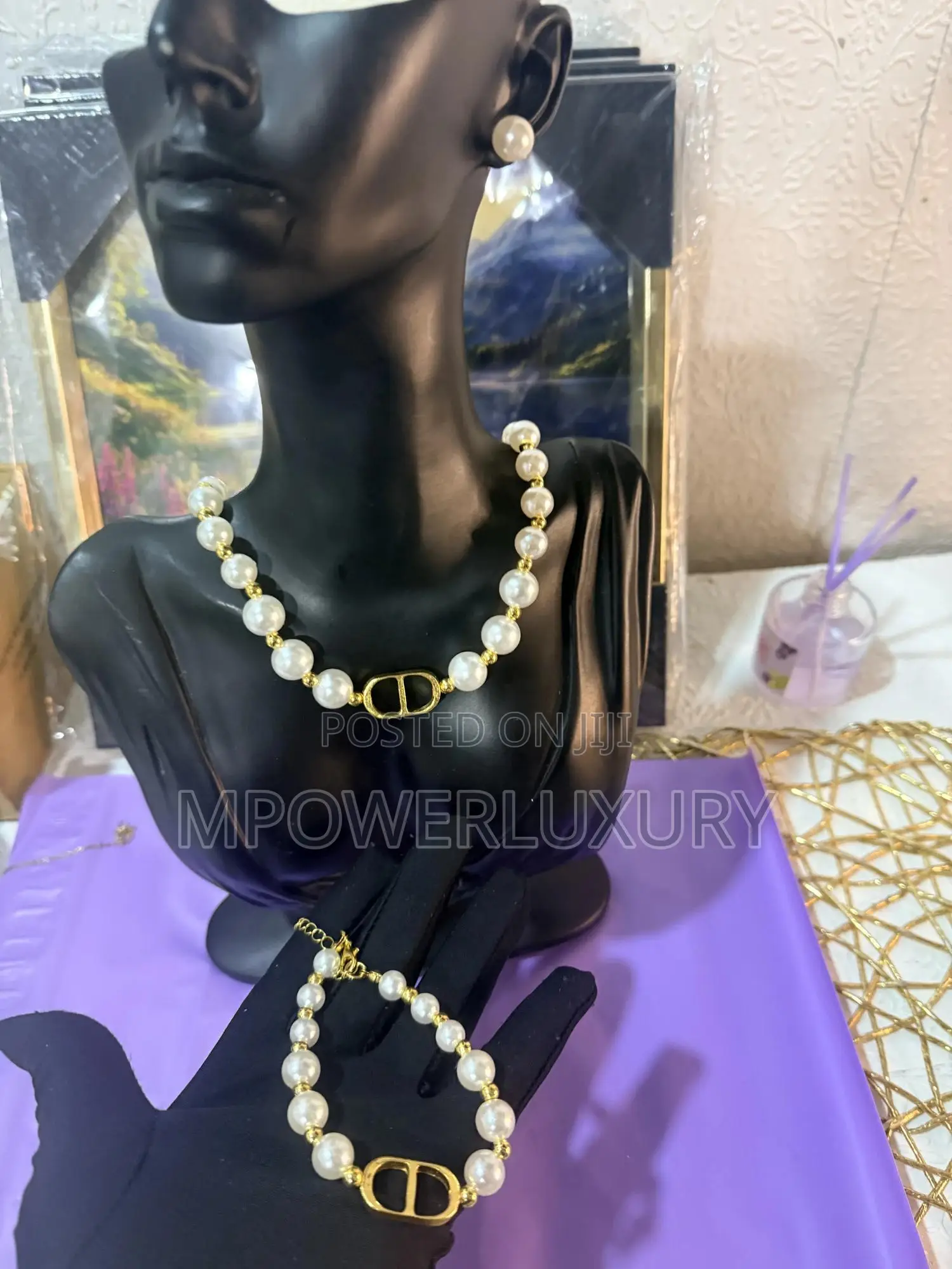 Sun Flower Pearls Set Bead