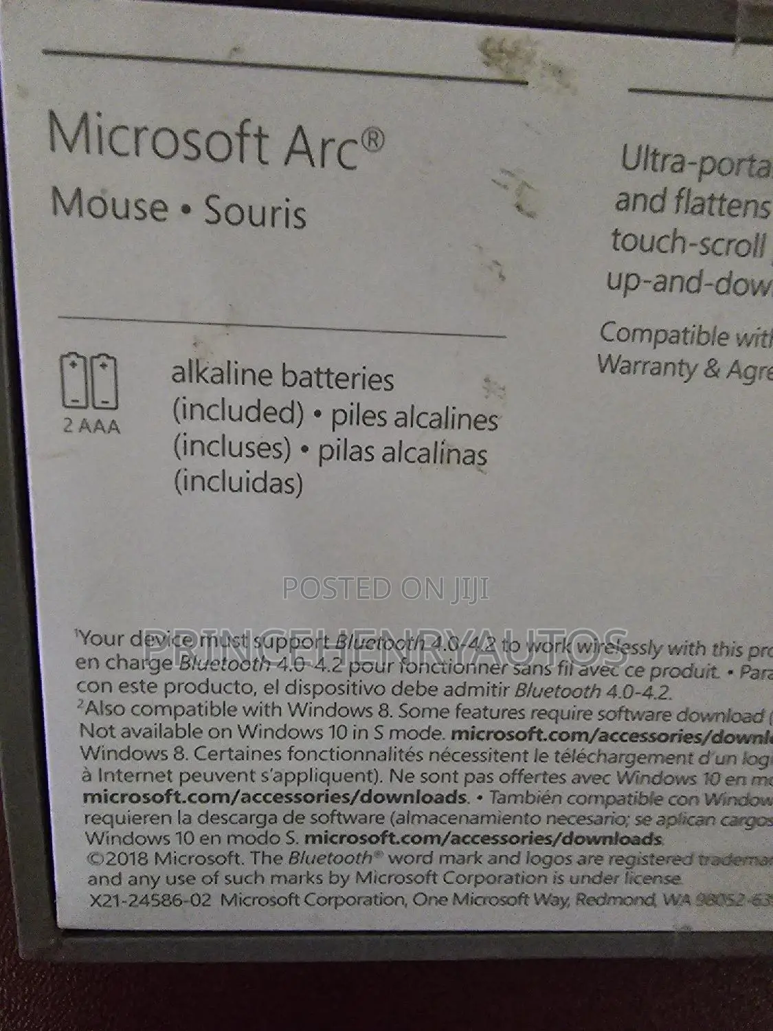 Microsoft Arc Touch Wireless Touch Mouse (Elg-00001)