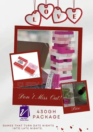 54pcs Adult Jenga Package With Truth Or Dare And Dice