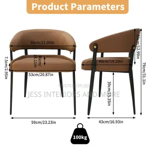 Leather Dining Chair Set of 2