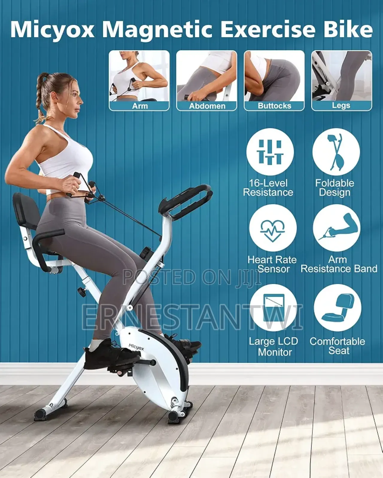 Fodable Exercise Bike From Micyox, Uk
