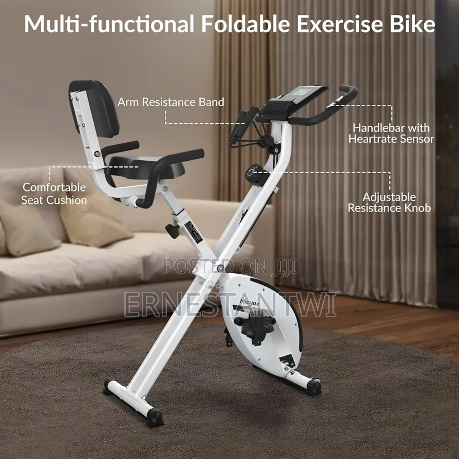 Fodable Exercise Bike From Micyox, Uk