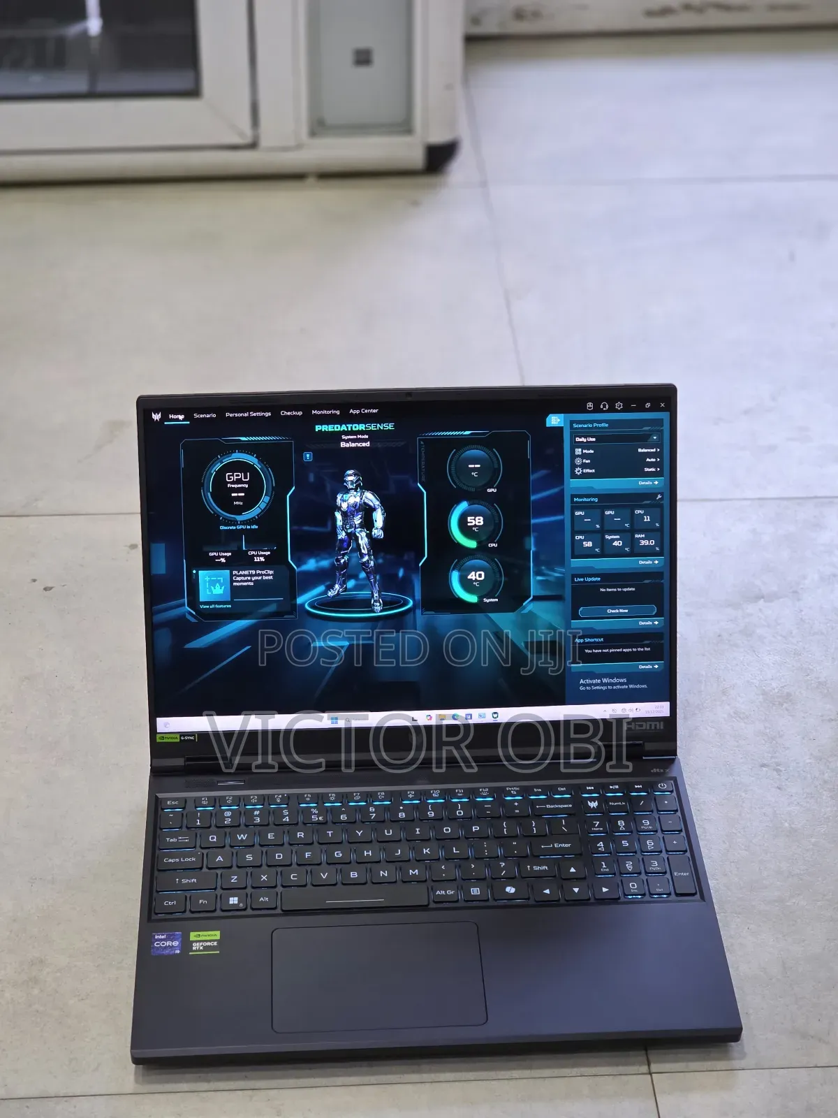 New Laptop Acer Predator Helios 16 16GB Intel Core I7 SSD 1T