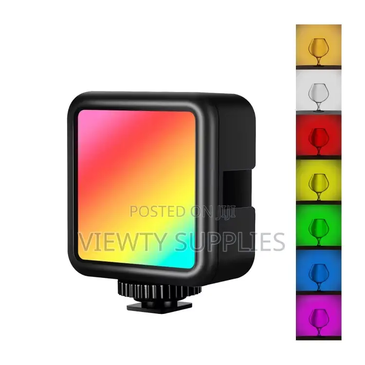 RGB Rechargeable 5200mah on Camera Video Light for Youtube DSLR Vlog