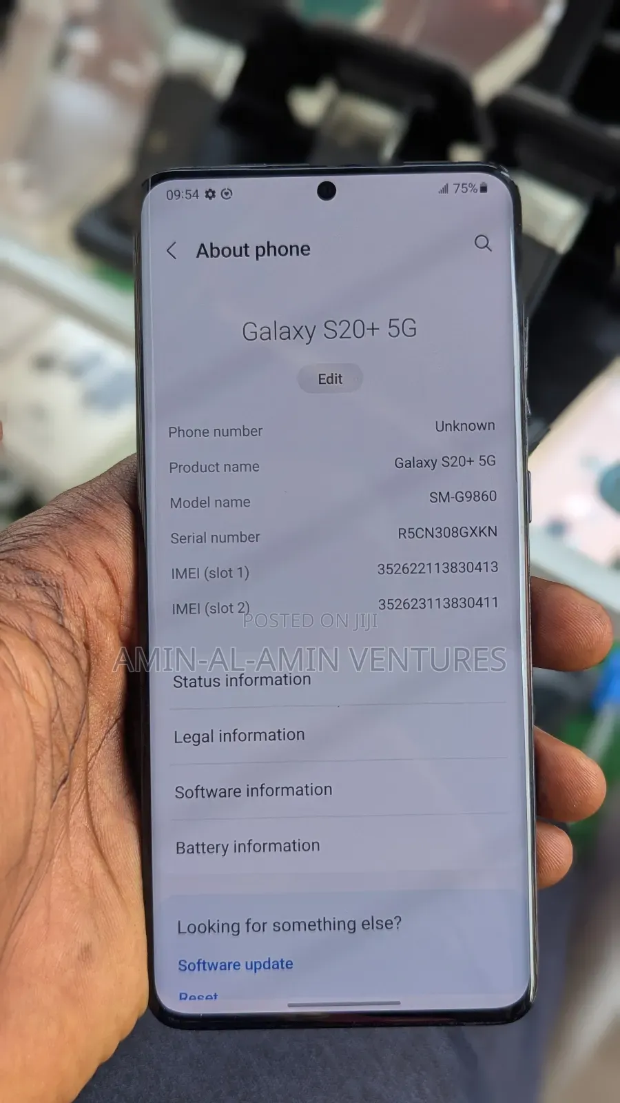 Samsung Galaxy S20+ 128 GB Black