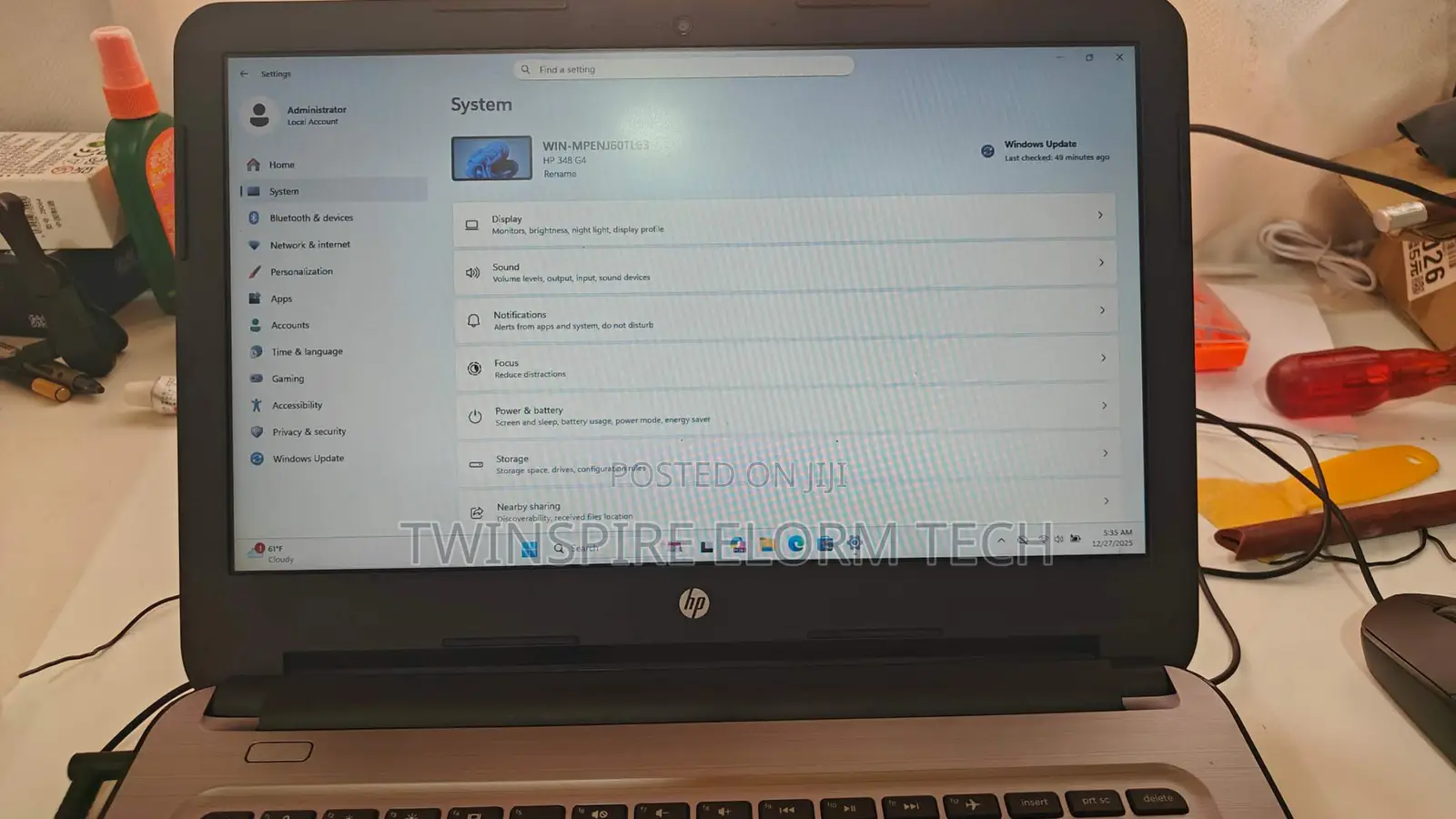 Laptop HP 348 G4 8GB Intel Core I5 SSD 256GB