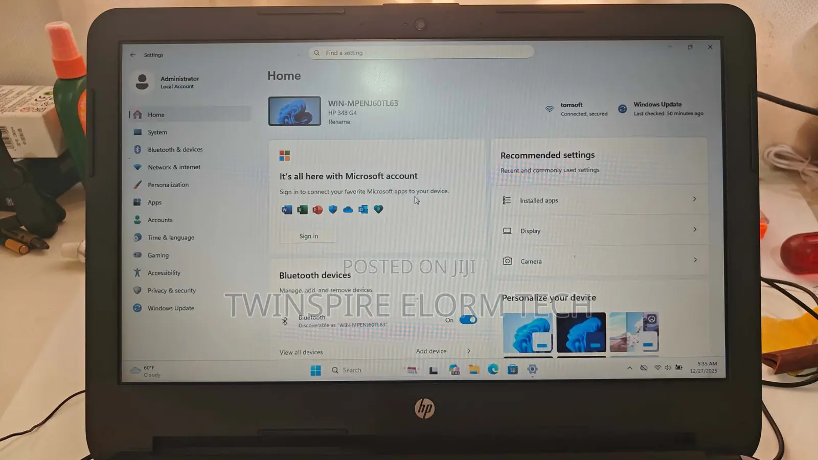 Laptop HP 348 G4 8GB Intel Core I5 SSD 256GB