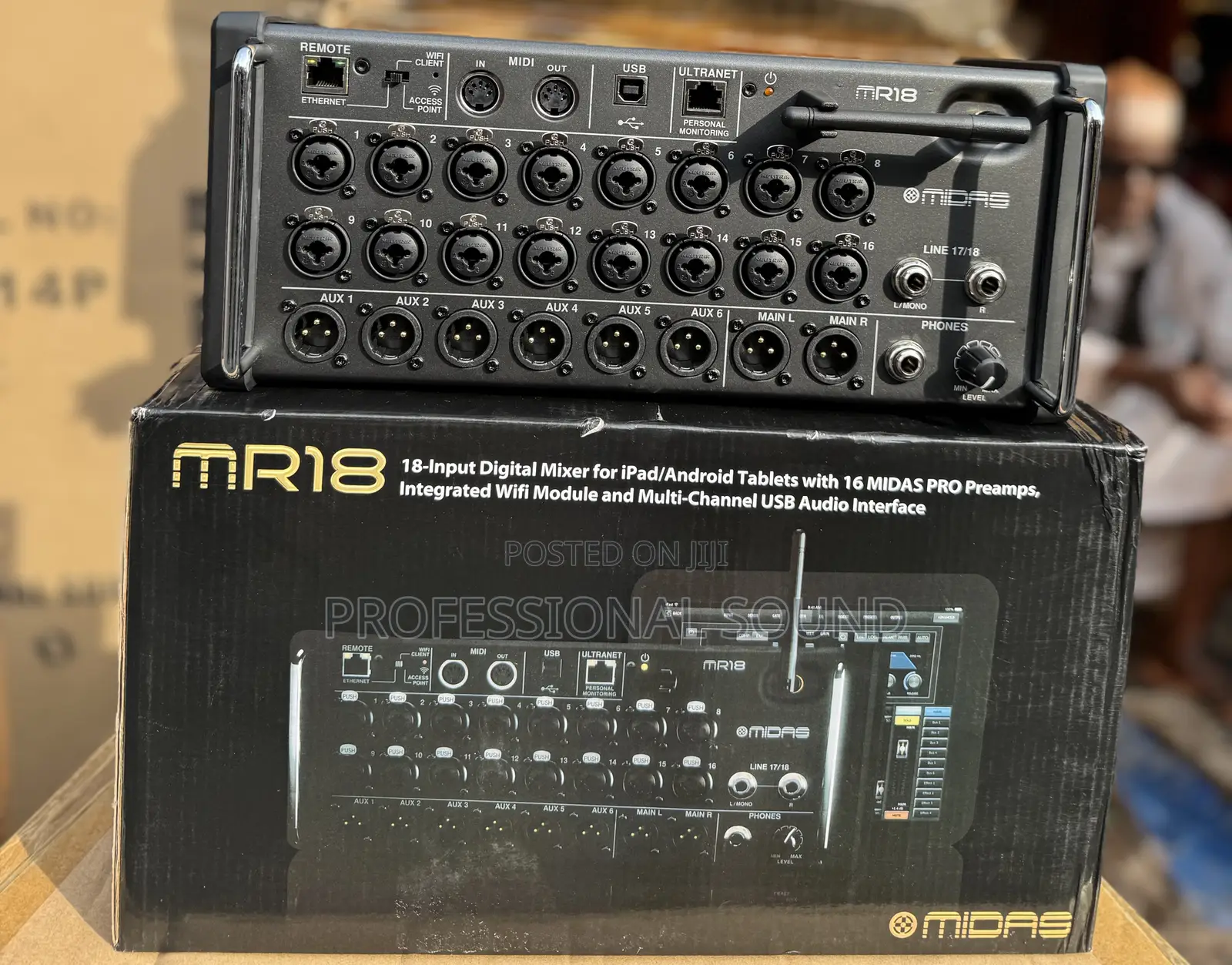 Midas Mr18 18-Input Digital Mixer.