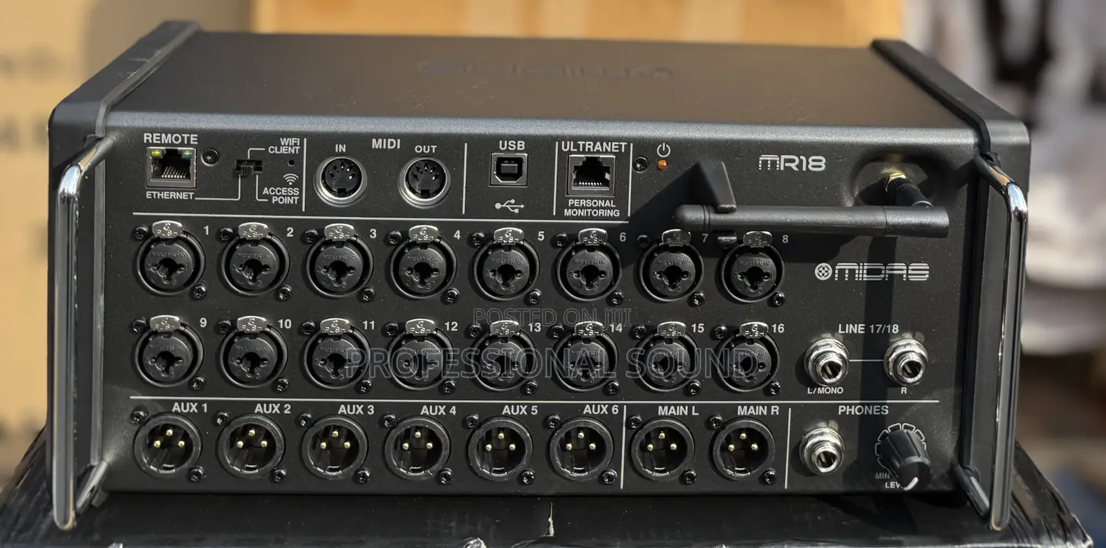 Midas Mr18 18-Input Digital Mixer.