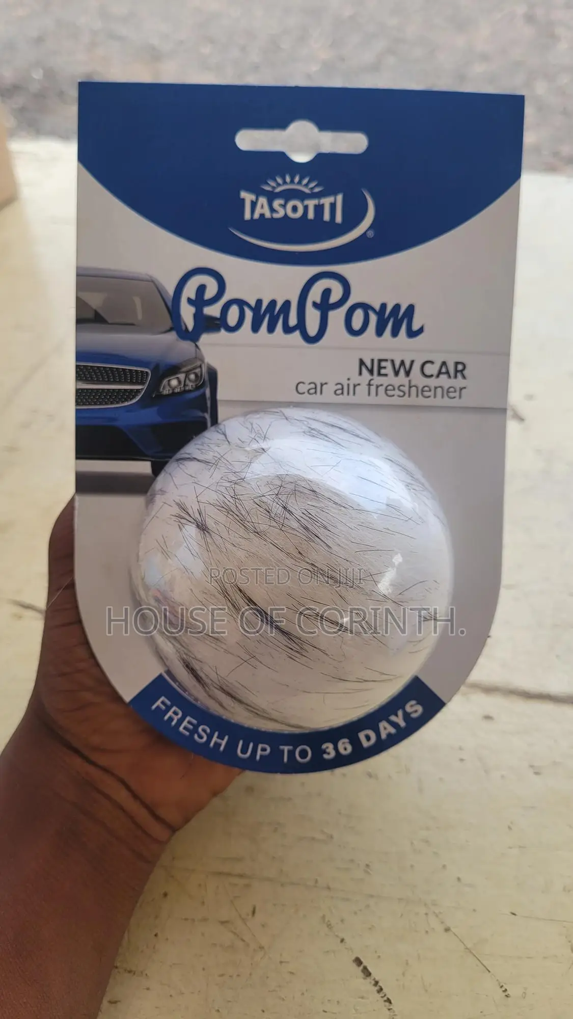 Air Freshener - Pompom, Hairy Fluff for Cars
