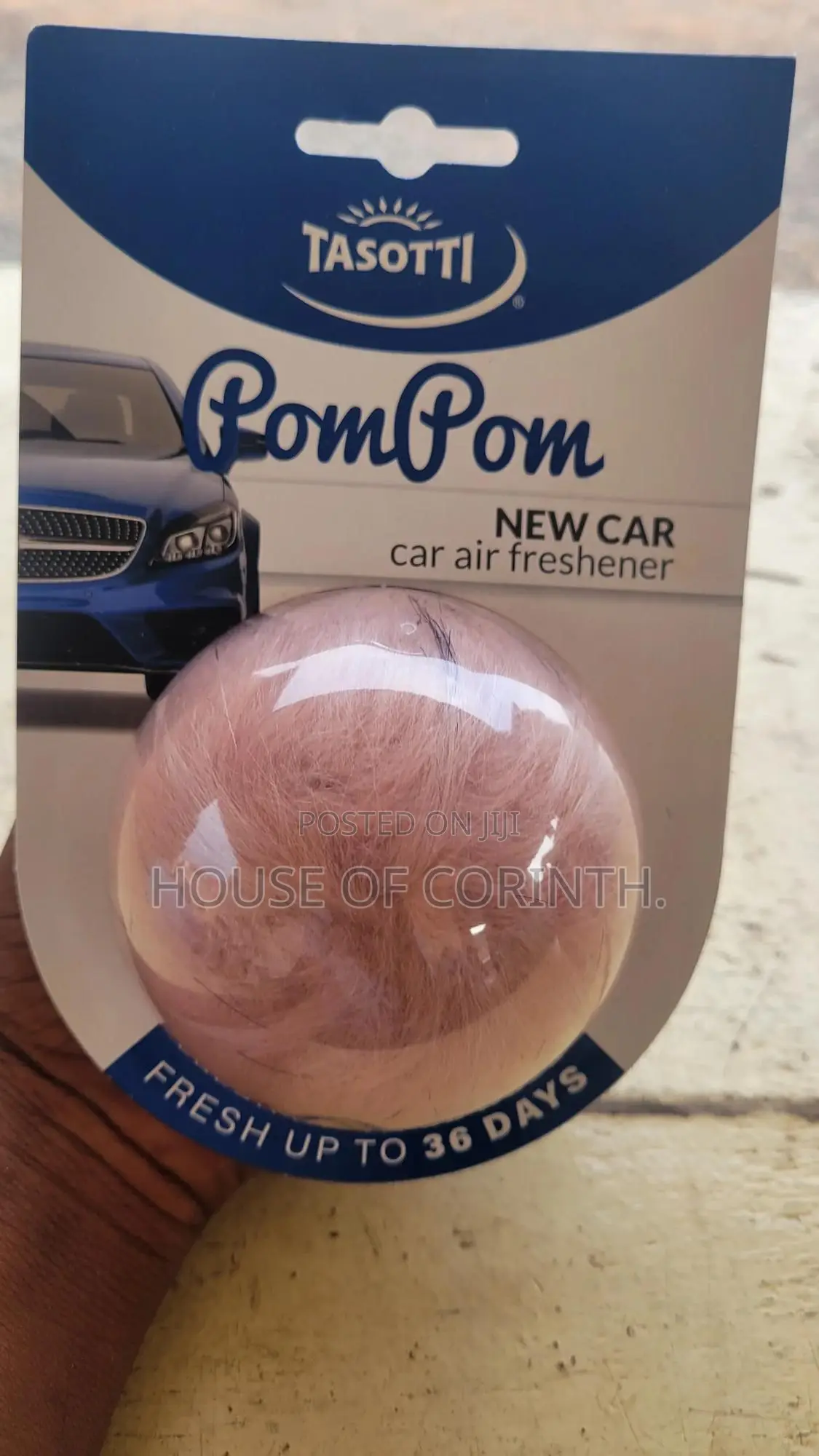 Air Freshener - Pompom, Hairy Fluff for Cars