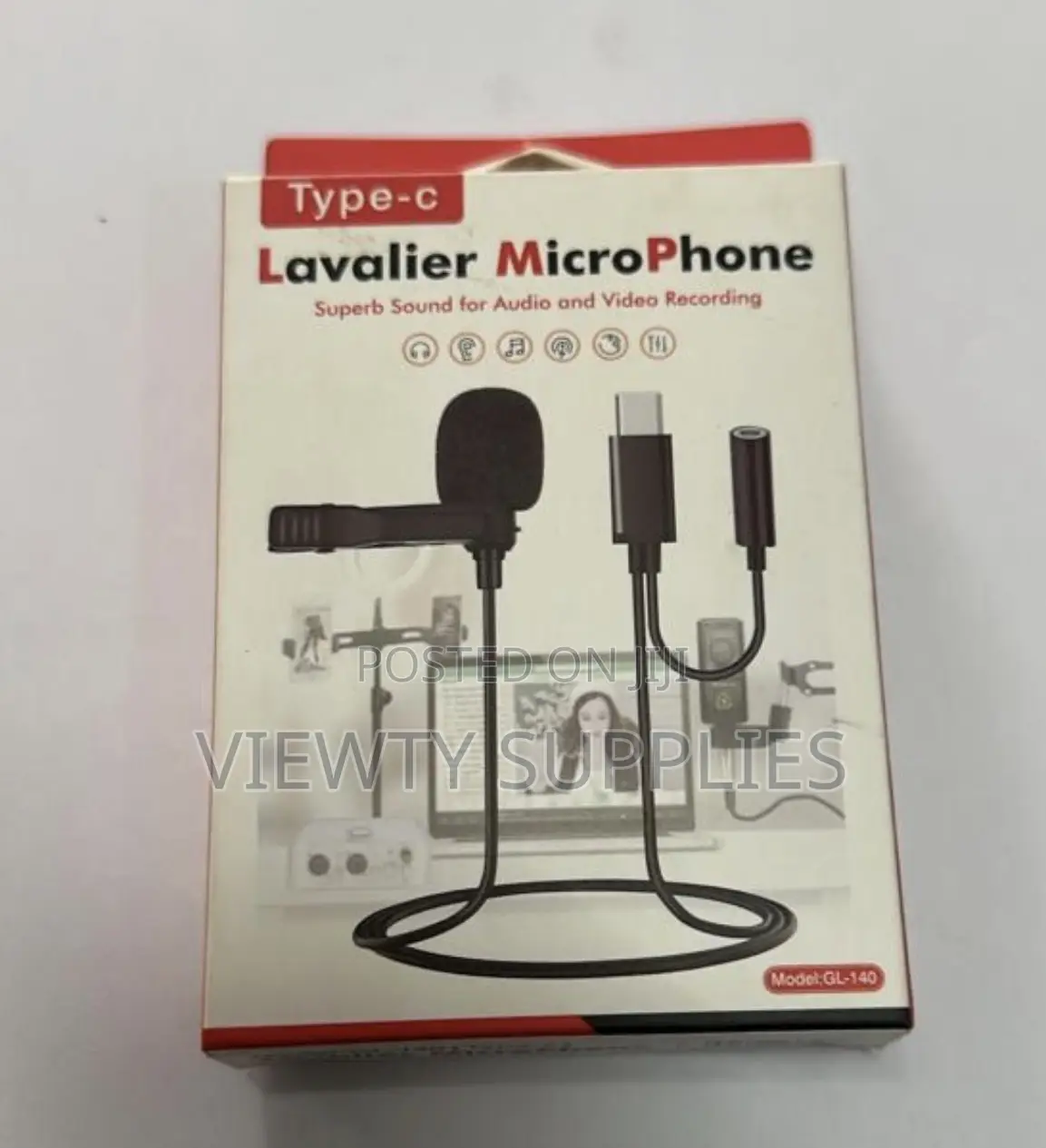 Type C Noise-canceling Portable Recording Lapel Microphone
