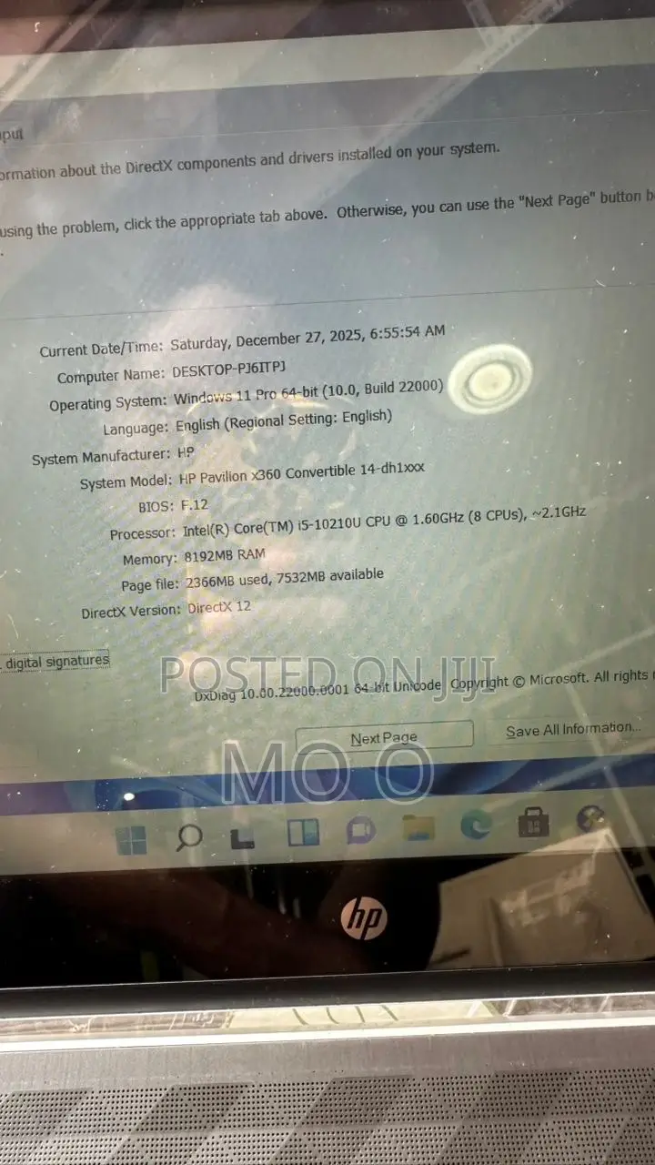 Laptop HP Pavilion X360 14 8GB Intel Core I5 SSD 256GB