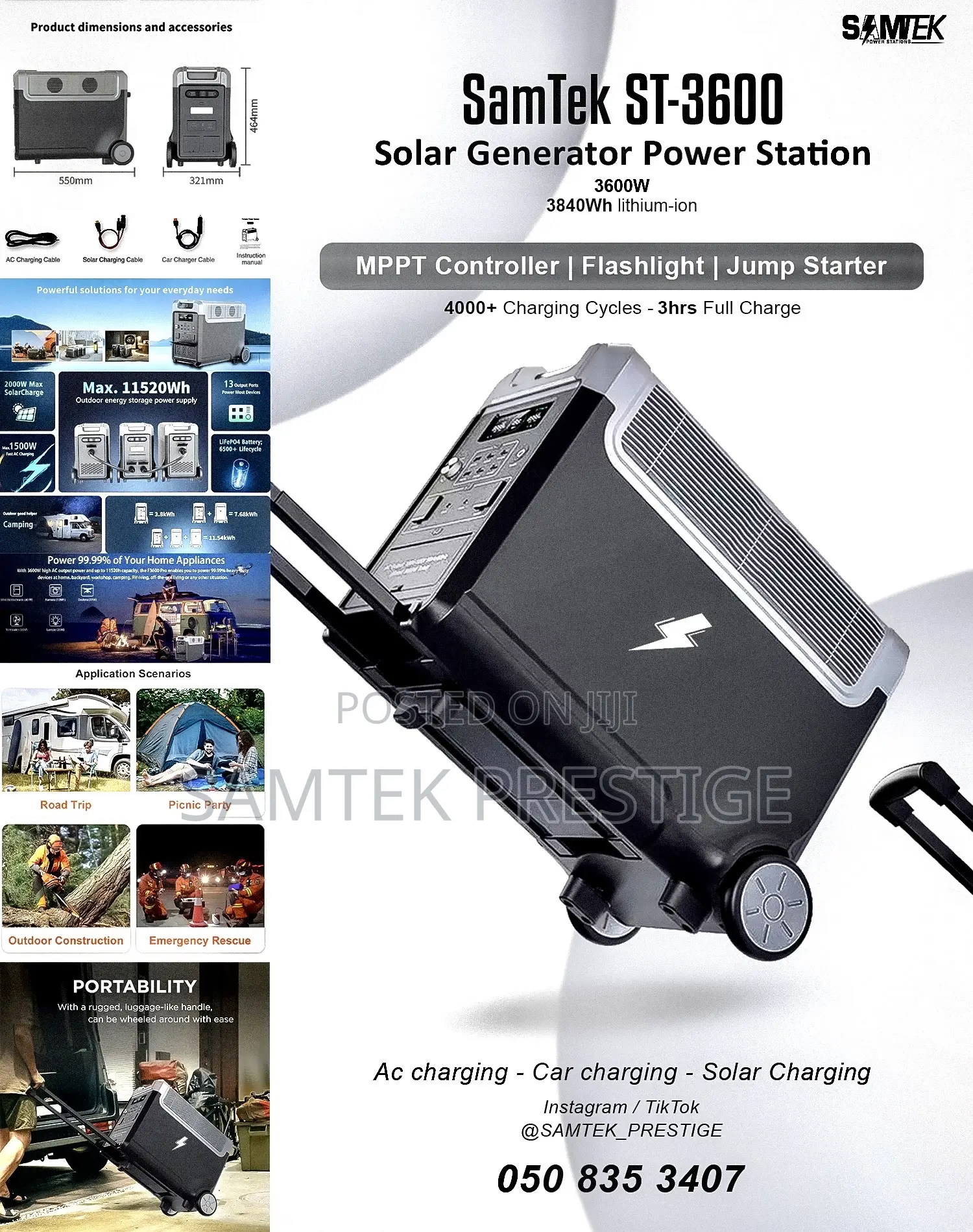 Samtek 3600w Power Station(Generator)