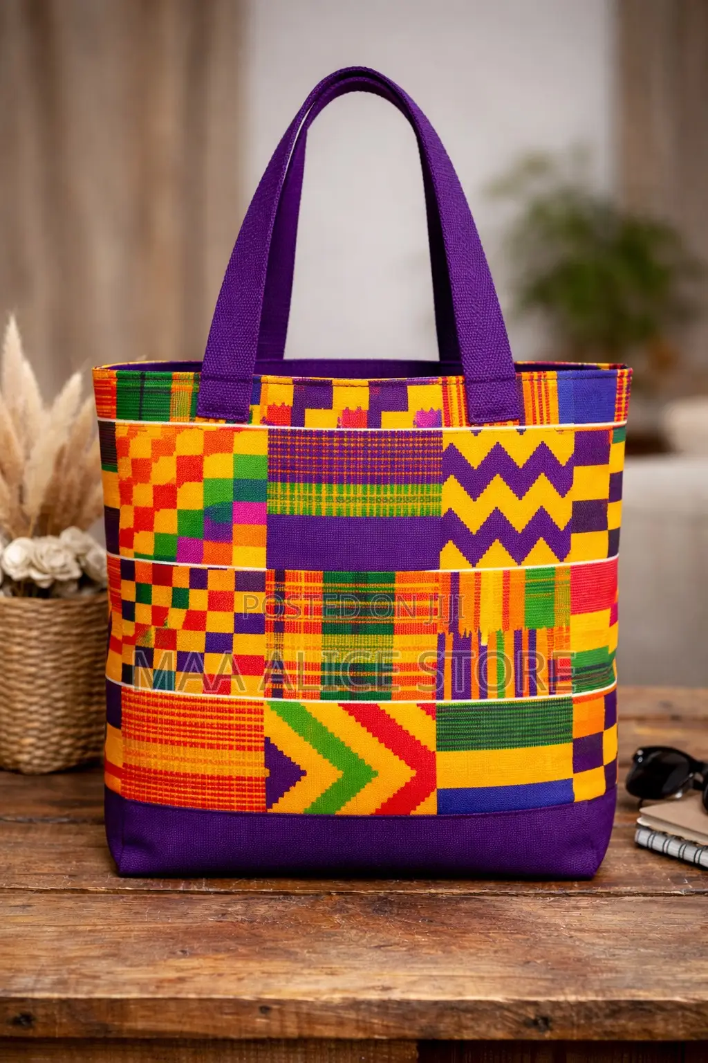 Original Kente Tote Bag – Strong Stylish