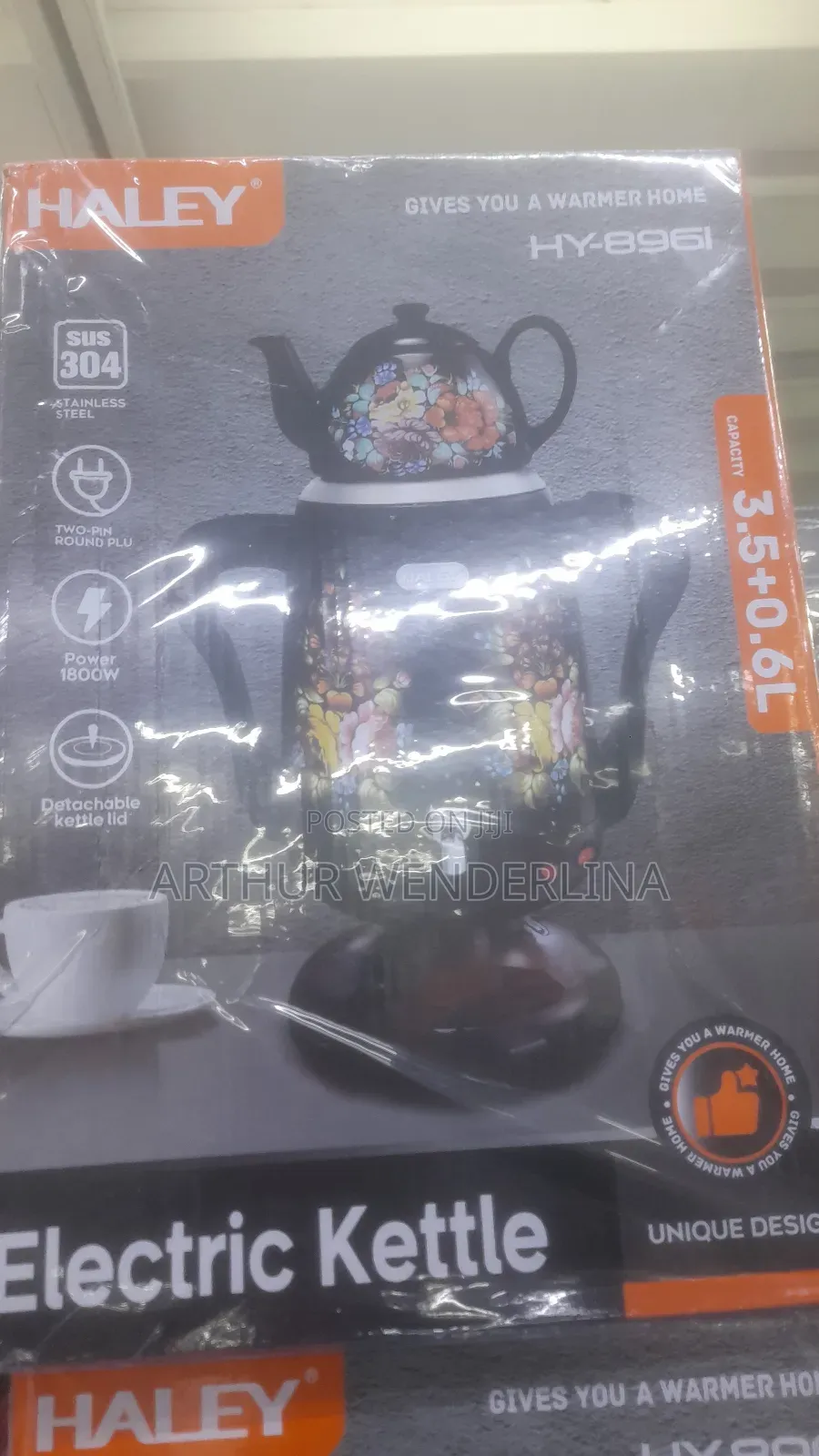 Haley Electric Kettle 3.5liters + 0.6litwrs